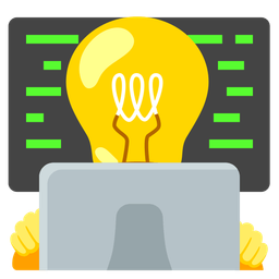 Laptop and Light bulb