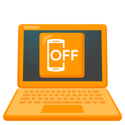 Laptop and Mobile phone off