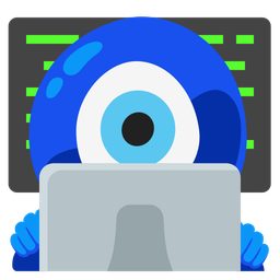 Laptop and Nazar amulet