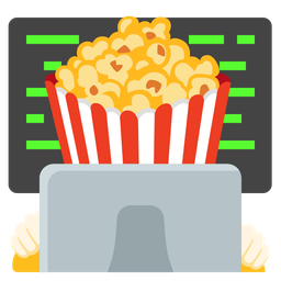 Laptop and Popcorn