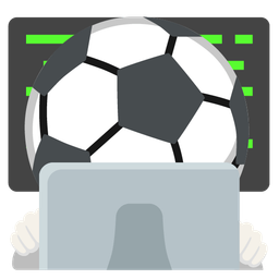 Laptop and Soccer ball