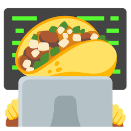 Laptop and Taco