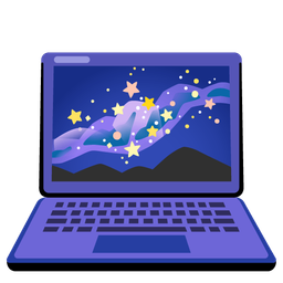 Laptop and Telescope