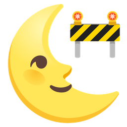 last quarter moon face and construction