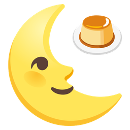 last quarter moon face and custard