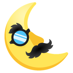 last quarter moon face and disguised face