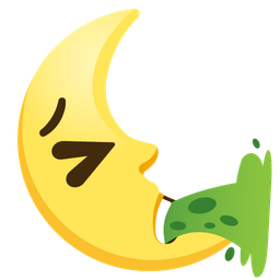 last quarter moon face and face vomiting