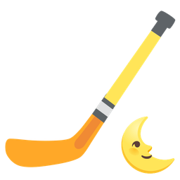 last quarter moon face and ice hockey