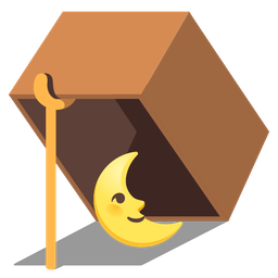 last quarter moon face and mouse trap