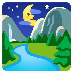 last quarter moon face and national park