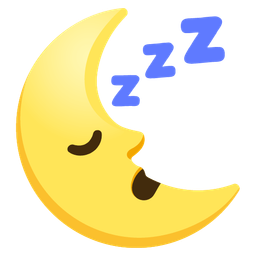 last quarter moon face and sleeping face