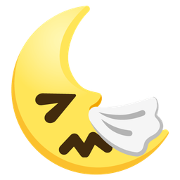 last quarter moon face and sneezing face