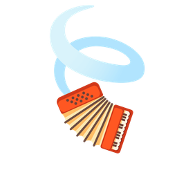 leaf fluttering in wind and accordion