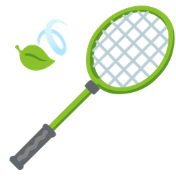 leaf fluttering in wind and badminton