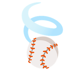 leaf fluttering in wind and baseball