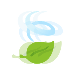 leaf fluttering in wind and beating heart