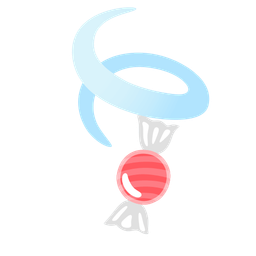 leaf fluttering in wind and candy