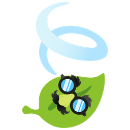 leaf fluttering in wind and disguised face