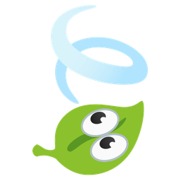 leaf fluttering in wind and eyes