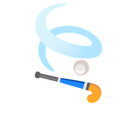 leaf fluttering in wind and field hockey