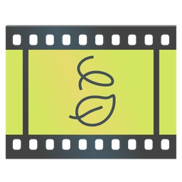 leaf fluttering in wind and film frames