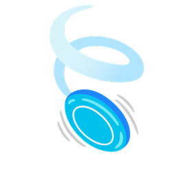 leaf fluttering in wind and flying disc