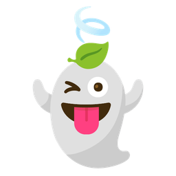 leaf fluttering in wind and ghost