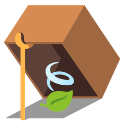 leaf fluttering in wind and mouse trap