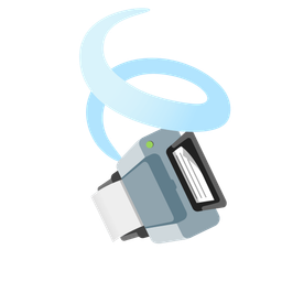 leaf fluttering in wind and printer