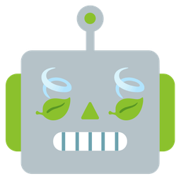 leaf fluttering in wind and robot