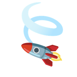 leaf fluttering in wind and rocket