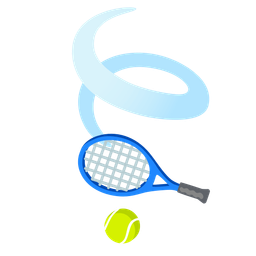 leaf fluttering in wind and tennis