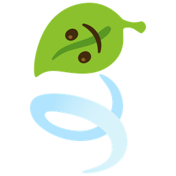 Leaf fluttering in wind and Upside-down face