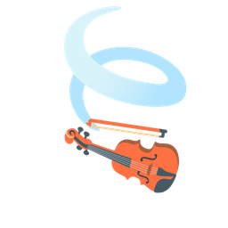 leaf fluttering in wind and violin