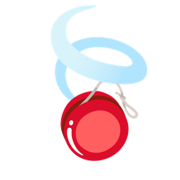 leaf fluttering in wind and yo-yo