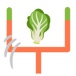 leafy green and american football