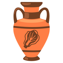 leafy green and amphora