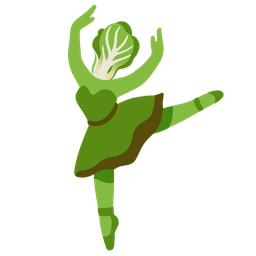 leafy green and ballet shoes