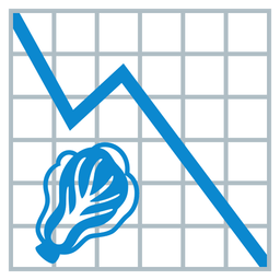 leafy green and chart decreasing