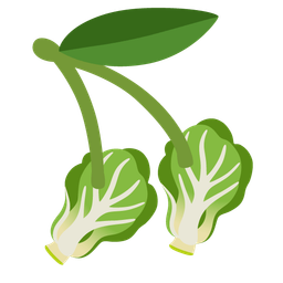 leafy green and cherries