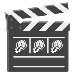 leafy green and clapper board