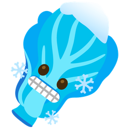 leafy green and cold face