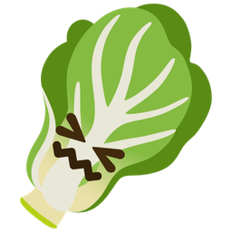 leafy green and confounded face