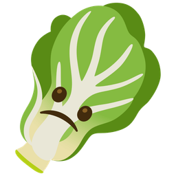 leafy green and confused face
