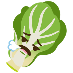 leafy green and face exhaling