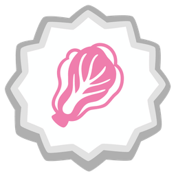 leafy green and fish cake with swirl