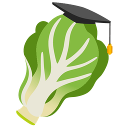 leafy green and graduation cap