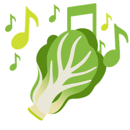 leafy green and musical notes