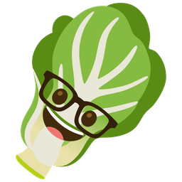 leafy green and nerd face