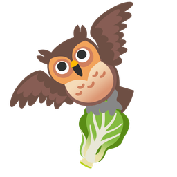 leafy green and owl